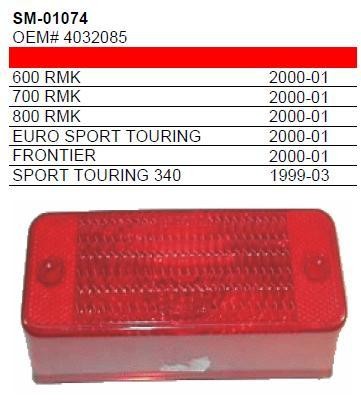 SPI SNOW KLOSZ LAMPY TYLNEJ SNOW POLARIS (OEM 4032085) (SKUTER ŚNIEŻNY)