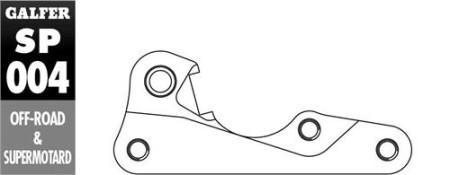 GALFER ADAPTER TARCZY HAMULCOWEJ 270MM YAMAHA WR/YZ 125 `0107 YZF 250/426/450 '0107 WRF 250/426/450 0015