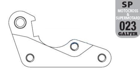 GALFER ADAPTER TARCZY HAMULCOWEJ 270MM YAMAHA YZF 250/450 '08