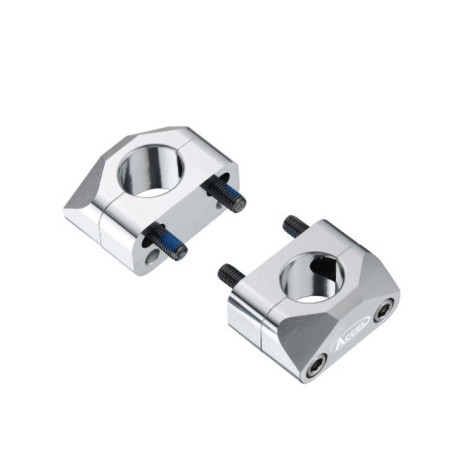 ACCEL MOCOWANIE/PODWYŻKI KIEROWNICY (28,6MM) WYS. 20MM KOLOR SREBRNY (BM15SV28)