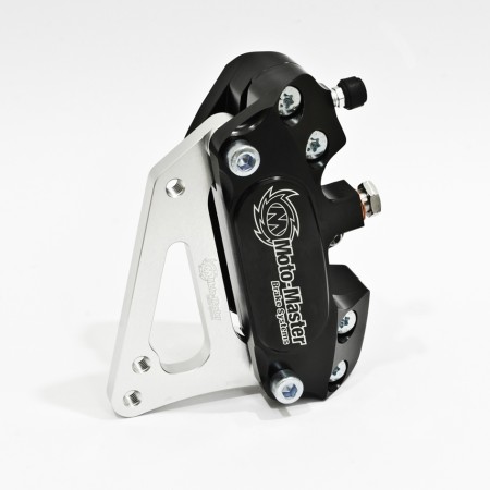MOTOMASTER ZACISK HAMULCOWY SUPERMOTO (CZTEROTŁOCZKOWY) YAMAHA YZ/YZF 125/250 '08'25, YZF 450 '08'15  ZESTAW ZAWIERA KLOCKI I ADAPTER (NA ZAMÓWIENIE  PATRZ OPIS DODATKOWY)