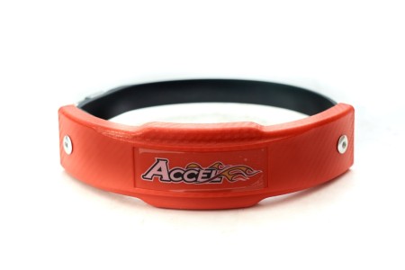 ACCEL OSŁONA ( OCHRANIACZ ) TŁUMIKA ŚR. 102127MM KOLOR CZERWONY  PROMOCJA