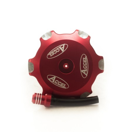 ACCEL KOREK WLEWU PALIWA HONDA CRF 250R '1820, CRF 450R '1720 KOLOR CZERWONY  PROMOCJA
