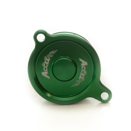 ACCEL POKRYWA FILTRA OLEJU KAWASAKI KXF 450 '0615, KFX 450R '0814 KOLOR ZIELONY