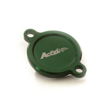 ACCEL POKRYWA FILTRA OLEJU KAWASAKI KXF 450 '1620 KOLOR ZIELONY  PROMOCJA