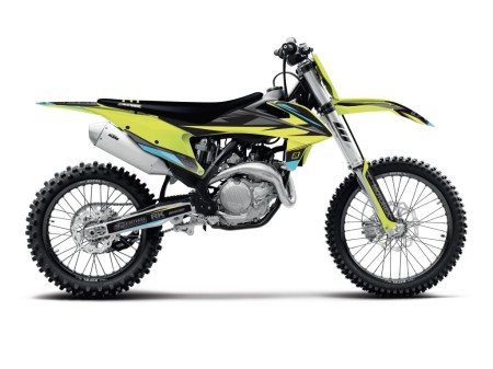BLACKBIRD KOMPLET PLASTIKÓW I NAKLEJEK (OKLEIN + POKROWIEC/POSZYCIE NA SIEDZENIE KTM SXSXF '19'20, EXC '20 STEALTH YELOW