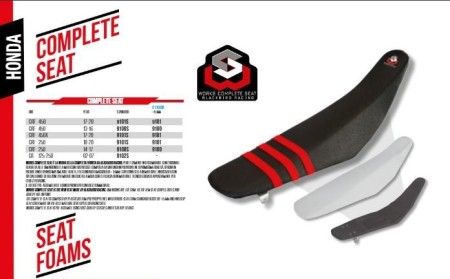 BLACKBIRD SIEDZENIE KOMPLETNE HONDA CR 125/250 '02'07; CRF 450R '02'04 STANDARD KOLOR CZARNY