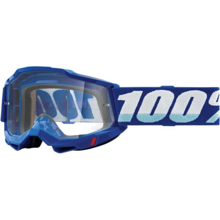 100 PROCENT GOGLE ACCURI 2 BLUE  CLEAR LENS  KOLOR NIEBIESKI/BIAŁY SZYBKA PRZEŹROCZYSTA STARY KOD: 5022110102