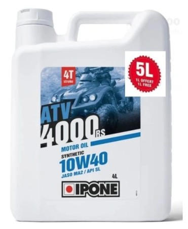 IPONE ATV 4000 RS 10W40 OLEJ SILNIKOWY SEMISYNTETYK 5L  PROMOCJA 4+1 (AKC) (4)