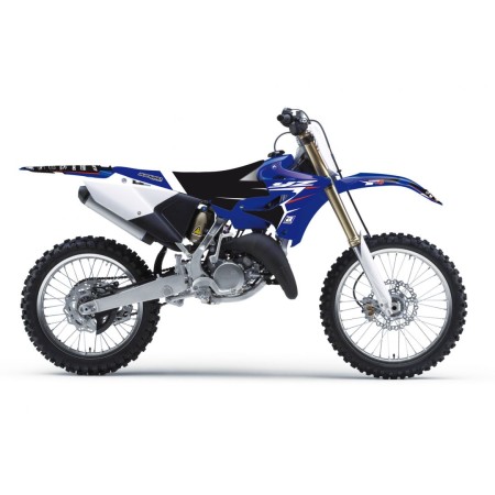 BLACKBIRD KOMPLET NAKLEJEK (OKLEIN) + POKROWIEC POSZYCIE NA SIEDZENIE YAMAHA YZ 125/250 '15'21 DREAM 4 KOLOR NIEBIESKI CZARNY