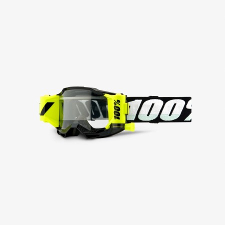 100 PROCENT ACCURI 2 YOUTH FORECAST (ROLL OFF) GOGGLE BLACK  CLEAR LENS  GOGLE ACCURI 2 YOUTH JUNIOR FORECAST KOLOR CZARNY/BIAŁY SZYBKA PRZEŹROCZYSTA STARY KOD: 5032090101