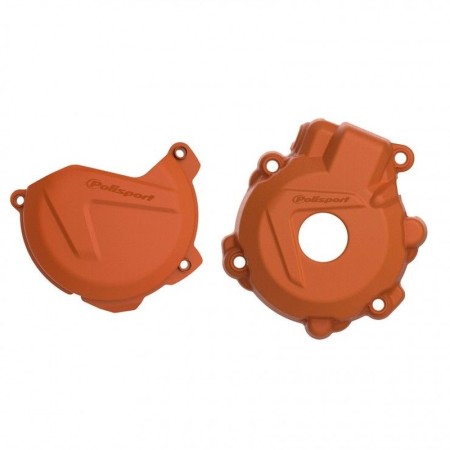 Polisport Zestaw osłon silnika KTM EXCF XCF Husqvarna FE 250/350 1416 pomarańczowe