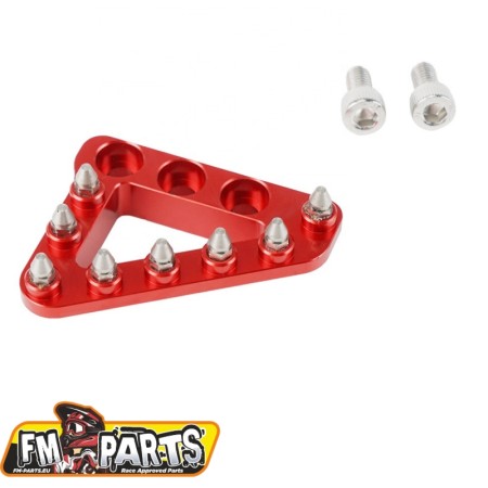 FmParts Stopka dźwigni hamulca tył szeroka czerwona KTM EXC EXCF SX SXF Husqvarna TE FE TC FC Gas Gas MC EC 150/250/300/350/450/500 1623