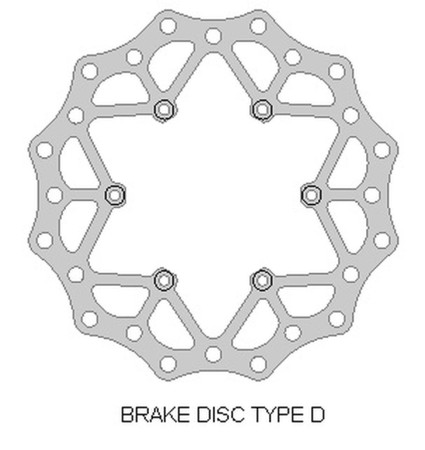 DELTA BRAKING TARCZA HAMULCOWA TYŁ BETA 2T/4T '1321, WAVE ULTRA LIGHT (220X108,2X4MM) (6X6,5MM) (NG1294)