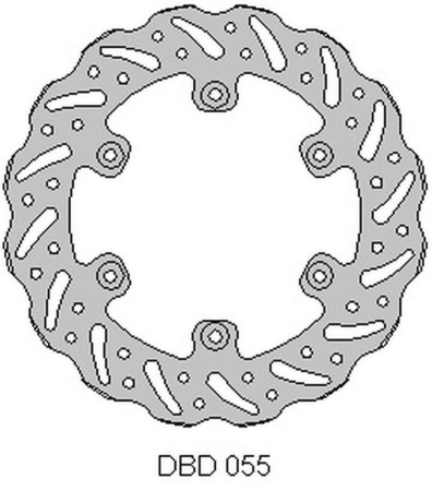 DELTA BRAKING TARCZA HAMULCOWA TYŁ GASGAS 125/200/250/300/450 '9521, WAVE (220X108,2X4MM) (6X6,5MM) (NG1057)