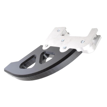 CROSSPRO OSŁONA TARCZY HAMULCOWEJ ALUMINIUM + DTC TYŁ PASUJE DO: KTM SX/EXC/EXCF/SXF '04'20, HUSQVARNA FE/FX/TE/TX/TC/FC '14'20 KOLOR CZARNY