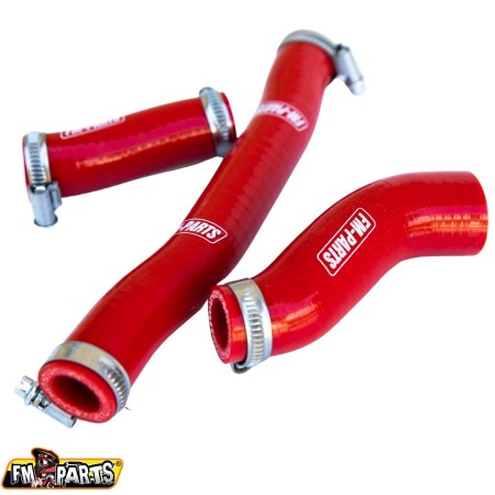 FMPARTS SILIKONOWE WĘŻE/PRZEWODY CHŁODNICY KTM EXC 250/300 TPI '20'23, HUSQVARNA TE/TEI 250/300 TPI '20'23 ,GASGAS EC 250/300 TPI '20'23 KOLOR CZERWONY