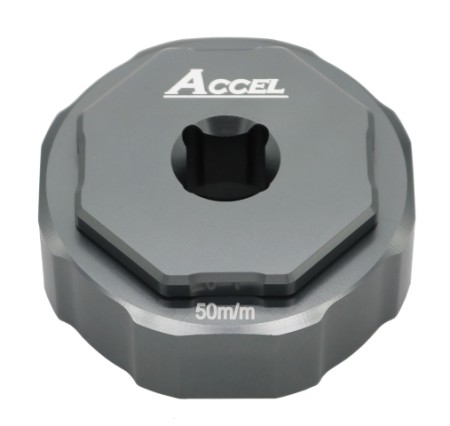 ACCEL KLUCZ DO SERWISU ZAWIESZEŃ PRZEDNICH SHOWA DWUKOMOROWYCH ZESTAW ADAPTERÓW DO ROZKRĘCANIA WKŁADU I ZEWNĘTRZNEJ NAKRĘTKI 50MM (HONDA,SUZUKI,KAWASAKI) (SHOWA) (FCT01) (FCT01)