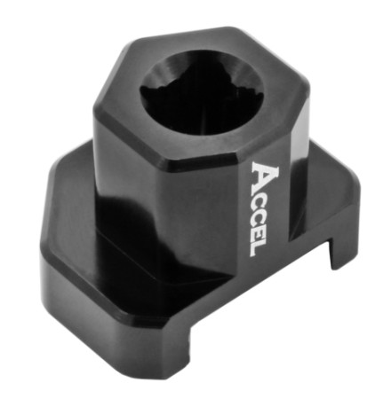 ACCEL KLUCZ DO SERWISU ZAWIESZEŃ PRZEDNICH KAYABA (KYB) ADAPTER DO ROZKRĘCANIA WKŁADU I DOLNEJ ŚRUBY HONDA CRF 450R '0912, YAMAHA YZF 250/450 '0612, SUZUKI RMZ 250 '1920, HUSQVARNA TC/TE '1013 (KAYABA KYB 48U TWIN CHAMBER) (FCT03) (FCT03)