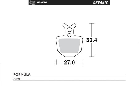 MOTOMASTER WYPRZEDAŻ BIKE PRO KLOCKI HAMULCOWE ROWEROWE ORGANICZNE PASUJE DO FORMULA ORO