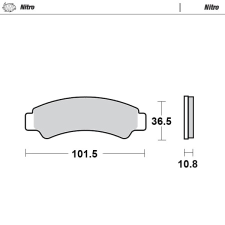 MotoMaster Klocki Nitro Sinter metal przód CFMoto CForce UForce ZForce 400/450/500/520/600/625/800/850/1000 1723 (FA726)