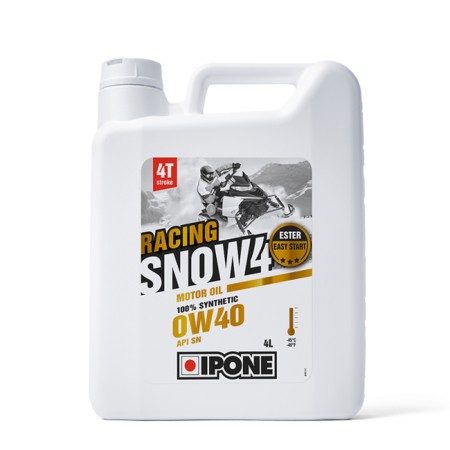 IPONE SNOW RACING 4T 0W40 OLEJ DO SKUTERÓW ŚNIEŻNYCH 100% SYNTETYK 4L (45ST.C) (AKC) (6)