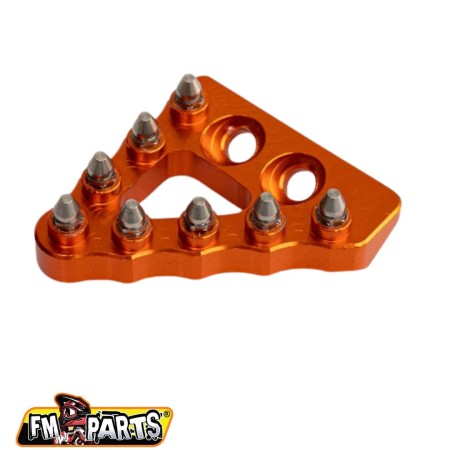 FmParts Stopka dźwigni hamulca tył szeroka pomarańczowa KTM EXC EXCF SX SXF Husqvarna TE FE TC FC Gas Gas MC EC 150/250/300/350/450/500 1623