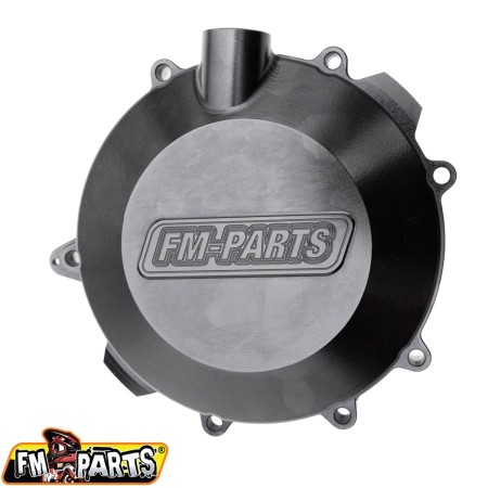 FMPARTS POKRYWA SPRZEGŁA (DEKIEL) WZMACNIANA CNC 6082 ALUMINIUM (WIĘKSZA POJEMNOŚĆ OLEJU) KTM/HUSQVARNA/GAS GAS 250/300 '17'23 KOLOR CZARNY