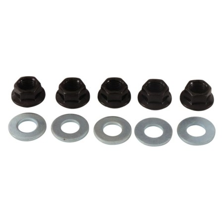 ALL BALLS NAKRĘTKI I PODKŁADKI KOŁA TYLNEGO M10 X 1,25 SUZUKI LT230E '88'93, LT250R '87'92