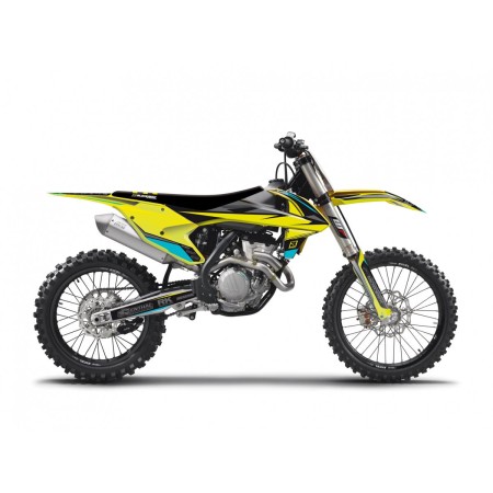 BLACKBIRD KOMPLET NAKLEJEK (OKLEIN) + POKROWIEC POSZYCIE NA SIEDZENIE KTM SX/SXF '16'18, EXC/EXCF '17'19 STEALTH
