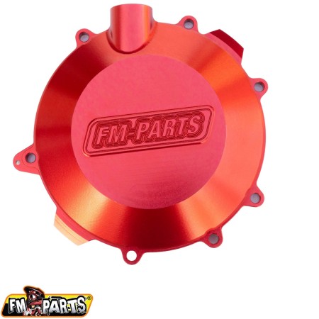 FMPARTS POKRYWA SPRZEGŁA (DEKIEL) WZMACNIANA CNC 6082 ALUMINIUM (WIĘKSZA POJEMNOŚĆ OLEJU) KTM/HUSQVARNA/GAS GAS 250/300 '17'23 KOLOR CZERWONY