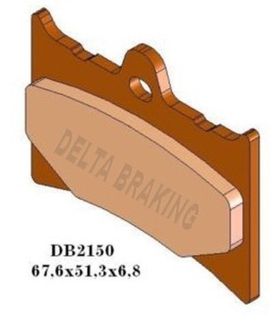 DELTA BRAKING KLOCKI HAMULCOWE KH126 PRZÓD APRILIA AF1 125 '88'91, RS 125 '92'05, TUONO 125 '03'04, KTM EXC/MX 125 '87, GILERA CX 125 '91, MX1/MXR/SP01/SP02 125 '89, NORDWEST 350/500 '94'96, MOTO GUZZI QUOTA 1000