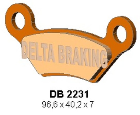 DELTA BRAKING Klocki hamulcowe KH609 PRZÓD/TYŁ JCB 800D/1000D GROUNDHOG 0809, 800D/1000D WORKMAX 1014, TYŁ JOHN DEERE XUV 625I/825I/850I/855D GATOR 1011