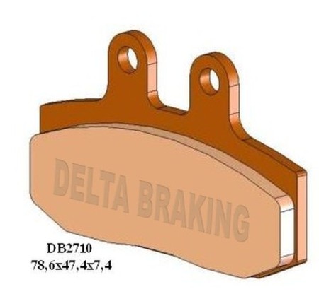 DELTA BRAKING KLOCKI HAMULCOWE KH113 / KH256 PRZÓD APRILIA RED ROSE 125 '87'94, ATLANTIC 500 '02'04, SPORTCITY 125 '04'12, GILERA DAKOTA 350/500 '85'87, HONDA CRM 125 '90'99, NSR 125 '91'03, CMX 250 REBEL '97'00, SJ 50 '93'99