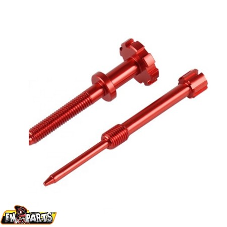 FMPARTS ŚRUBA REGULACJI SKŁADU MIESZANKI I BIEGU JAŁOWEGO DO GAŹNIKA KEIHIN (FUEL MIXTURE AND IDLE SCREW) KOLOR CZERWONY