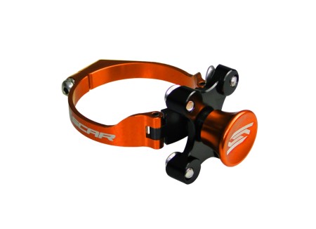 SCAR RACING BLOKADA AMORTYZATORÓW (LAUNCH CONTROL, DO STARTU) PASUJE DO WP KTM SX 250/450, SXF 250/450 KOLOR POMARAŃCZOWY
