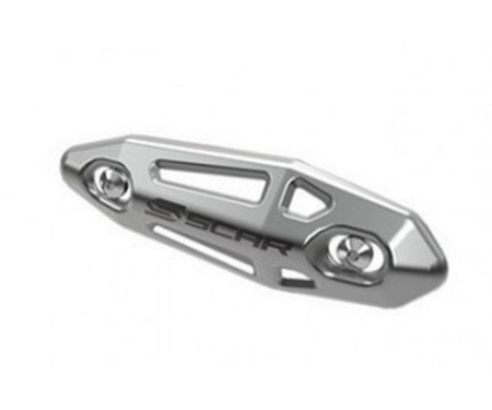 SCAR RACING OSŁONA KOLANKA WYDECHOWEGO 4T  STAL NIERDZEWNA KOLOR SREBRNY