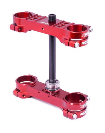 XTRIG PÓŁKI ZAWIESZENIA PRZEDNIEGO ROCS TECH TRIPLE CLAMPS KTM SX 85 '14'24; HUSQVARNA TC 85 '14'24; GAS GAS MC 85 '21'24 (OFFSET 14MM) KOLOR XTRIG BROWN