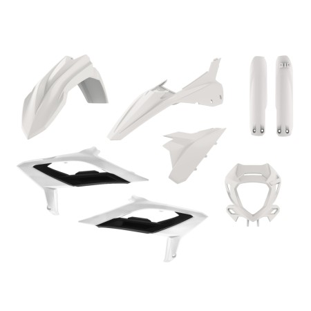 POLISPORT KOMPLET PLASTIKÓW (FULL KIT) BETA RR 2T/4T '23'24 W ZESTAWIE OSŁONA LAMPY (8667300004) I OSŁONY AMORTYZATORÓW (8667300001) KOLOR BIAŁY