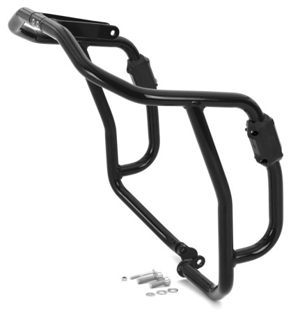 CROSSPRO GMOLE OSŁONY SILNIKA ALUMINIOWE AJP PR7 650 ADVENTURE '17'19 KOLOR CZARNY TEKSTUROWANY
