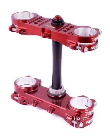XTRIG PÓŁKI ZAWIESZENIA PRZEDNIEGO ROCS PRO TRIPLE CLAMPS KYB FACTORY KIT KTM SX/SXF '23'24; EXC/EXCF '24; GAS GAS EC/ECF/MC/MCF '24; HUSQVARNA FC/TC '23'24; FE/TE '24 (OFFSET 20MM22MM) KOLOR XTRIG BROWN