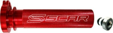 SCAR RACING ROLGAZ ALUMINIOWY Z ŁOŻYSKIEM HONDA CRF 250R '04'25, CRF 450R '02'25, CRF 250X '04'17, CRF 250RX '19'25, CRF 450RX '17'25, CRF 450L '19'20, CRF 450 RL '21'25 KOLOR CZERWONY