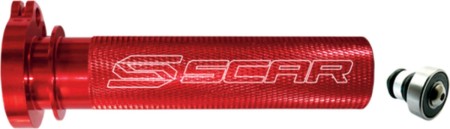 SCAR RACING ROLGAZ ALUMINIOWY Z ŁOŻYSKIEM KAWASAKI KX 250 '19'25 KX 450 '19'25, SUZUKI RMZ 250 '04'06 RMZ 450 '05'25, YAMAHA YZ / YZF KOLOR CZERWONY