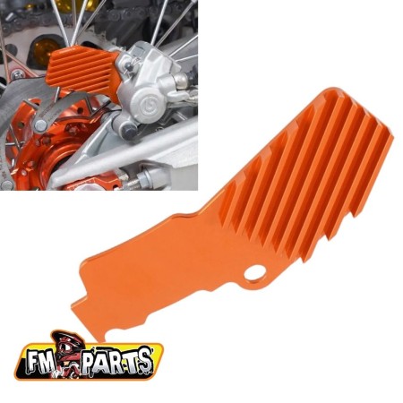 FMPARTS RADIATOR (CHŁODNICA) TYLNEGO ZACISKU KTM '08'22; HUSQVARNA '08'22 KOLOR POMARAŃCZOWY