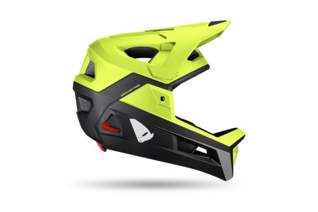 UFO KASK ROWEROWY MTB / EBIKE DEFCONTWO Z WYPINANĄ SZCZĘKĄ KOLOR CZARNY/ŻÓŁTY FLUO ROZMIAR XS/S/M  KOLEKCJA 2024