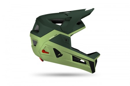 UFO KASK ROWEROWY MTB / EBIKE DEFCONTWO Z WYPINANĄ SZCZĘKĄ KOLOR ZIELONY/KHAKI ROZMIAR XS/S/M  KOLEKCJA 2024