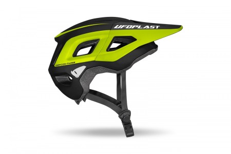 UFO KASK ROWEROWY MTB / EBIKE DEFCONTHREE KOLOR CZARNY/ŻÓŁTY FLUO ROZMIAR XS/S/M  KOLEKCJA 2024