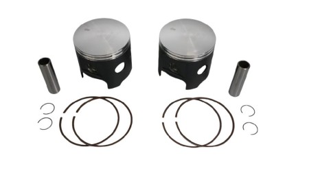 WOSSNER KOMPLET TŁOKÓW (SKUTER WODNY) KAWASAKI JS 550 SX '82'95 (STD. +0,50MM) (75,38MM) NA ZAMÓWIENIE (SWORZEŃ 16MM)