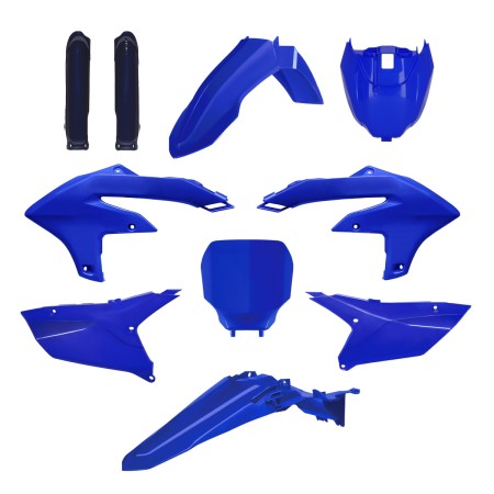 Obrazek dla: POLISPORT KOMPLET PLASTIKÓW (FULL KIT) YAMAHA YZ 250F '24'25; YZ 450F '23'25 W ZESTAWIE TABLICA PRZEDNIA (8680900001) I OSŁONY AMORTYZARORÓW (8352300005) KOLOR NIEBIESKI OEM