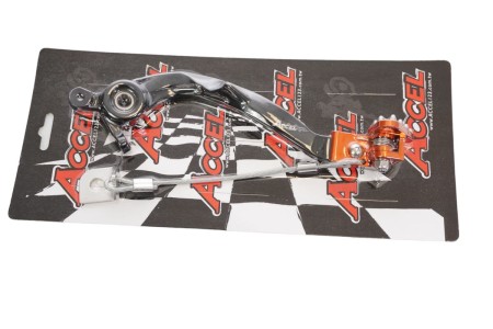 ACCEL DŹWIGNIA HAMULCA NOŻNEGO KTM SX / XCF / XC / EXCF 125 / 250 / 300 / 350 / 450 / 500 '23, HUSQVARNA TX / FC / FX '23, (OEM: A46013050044) KOLOR POMARAŃCZOWY